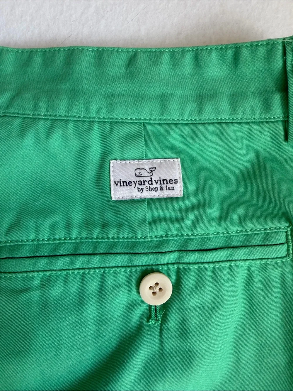 Vineyard Vines Club Shorts Green Cotton Chino Shorts Men’s 36 Preppy coastal